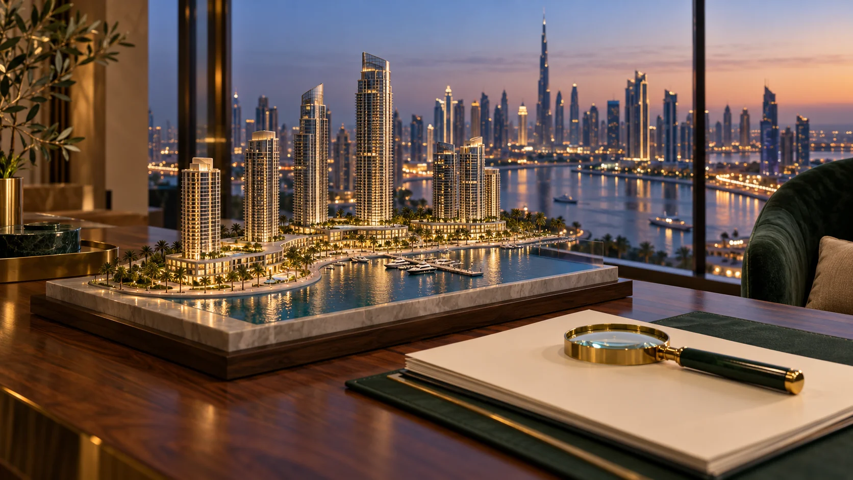 Editorial illustration: Dubai Property Beyond the Brochure
